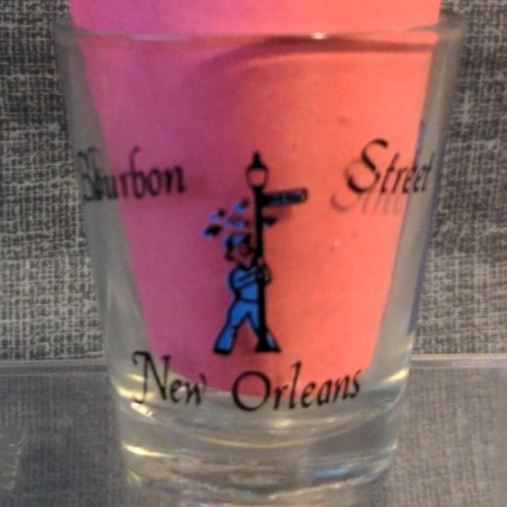 Bourbon Street, New Orleans Shot Glass - Souvenir - Used